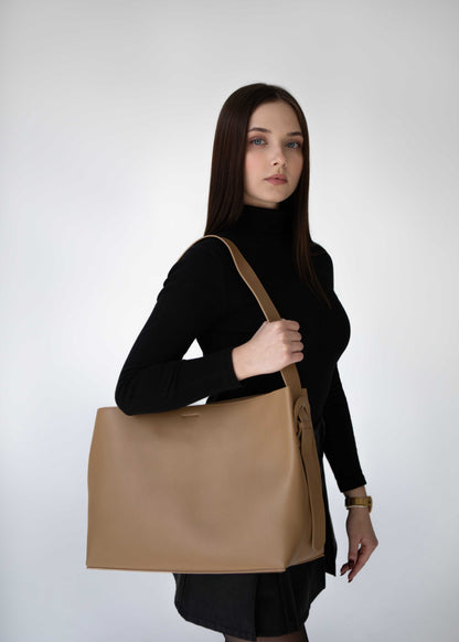 Nia Tote Maxi- Latte